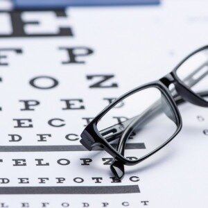 Eyeglasses and Eye Chart