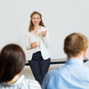 woman teaching